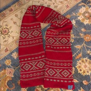 Oversized A&F Fair Isle Lambs Wool Scarf